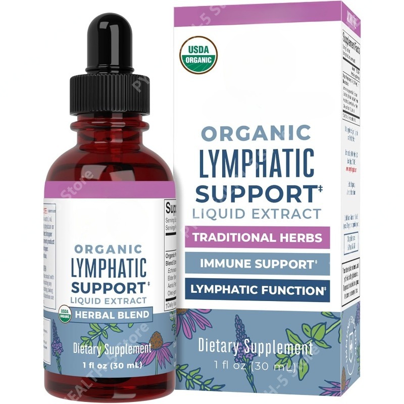 Echinacea - Lymphatische Unterstützungstropfen Organisches Lymphreinigungs- und Immununterstützungspräparat
