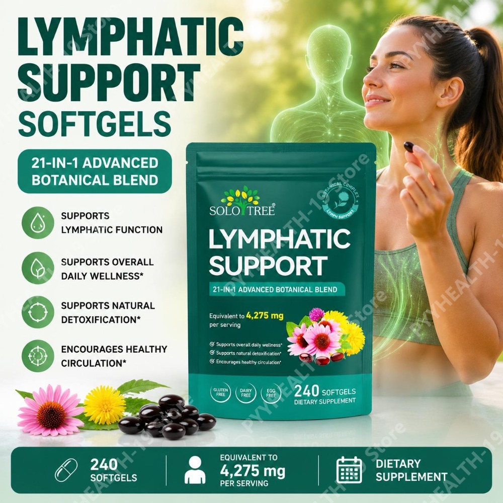 Echinacea - Solo Tree Lymphatic Support Softgels mit