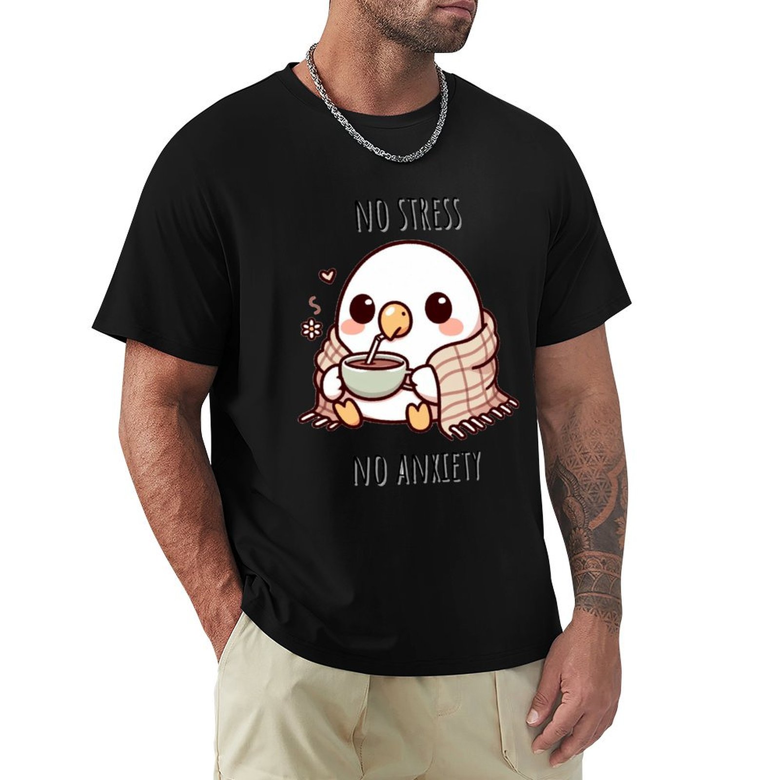 Chamomile Tea - Kamillentee-Sittich T-Shirt, große Größe, Kurzarm-T-Shirt