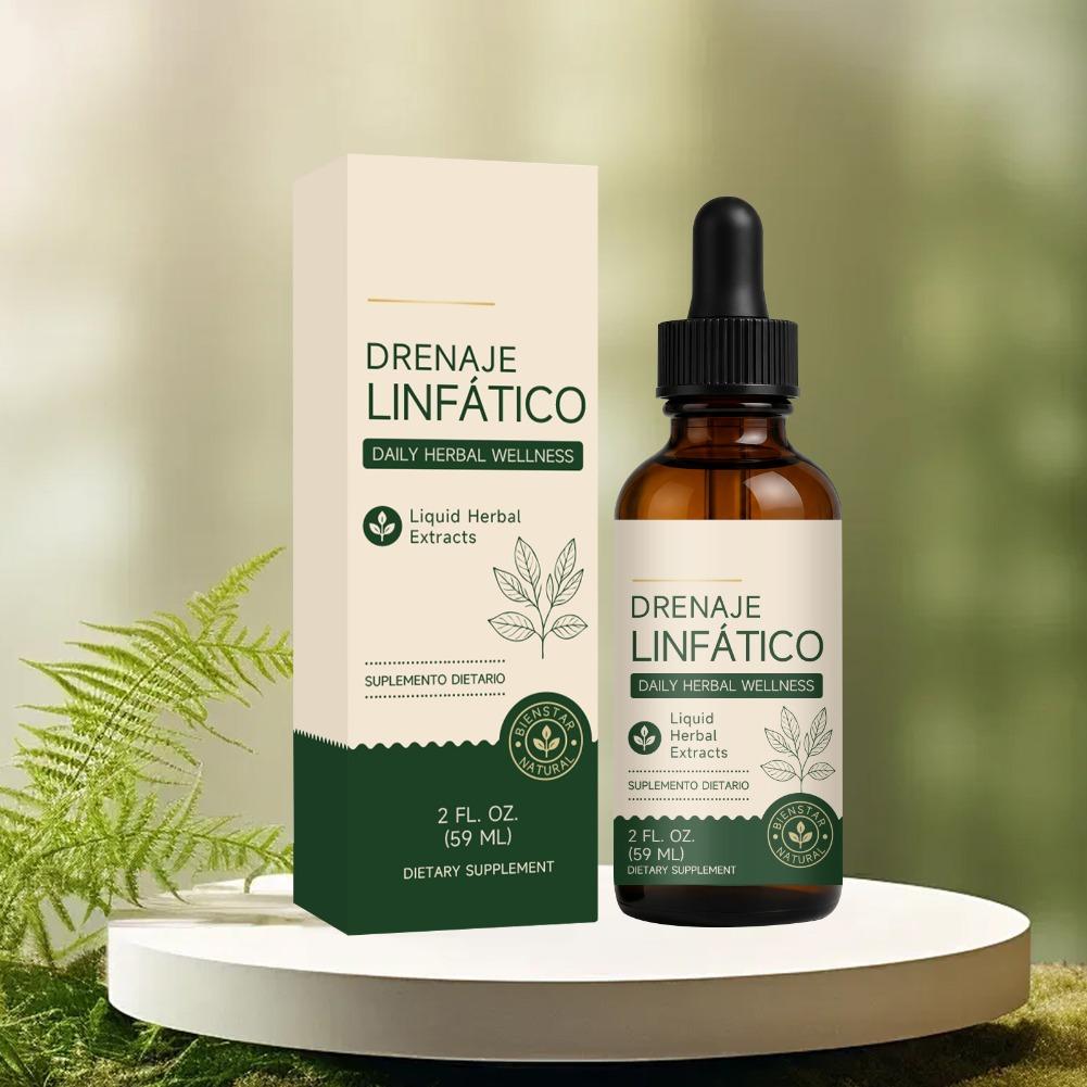 Herbal Supplement - 59ml Lymphdrainage-Tropfen Tägliche Kräuter-Wellness-Flüssigkeit Kräuterextrakte Nahrungsergänzungsmittel