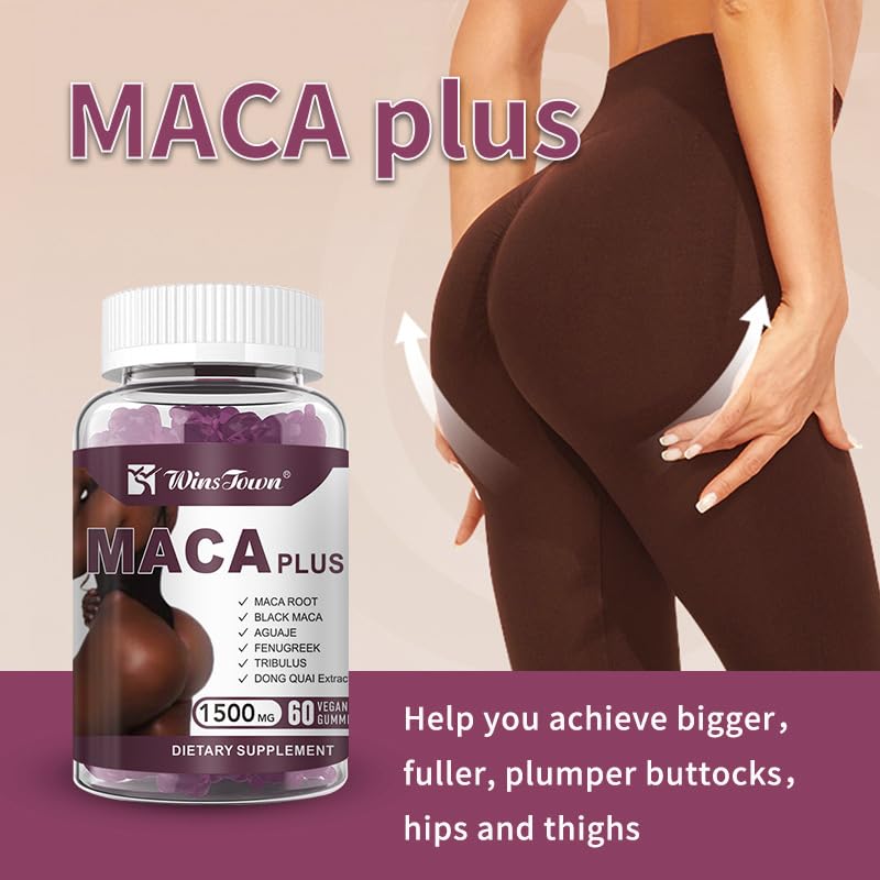 Herbal Supplement - Maca Plus-Gummis, Hip-Po-Gummis 1500 mg Big