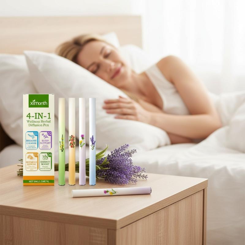Herbal Supplement - 4-in-1 Kräuter-Diffusor-Set: Kräuter-Energie-Riegel zur Reinigung und