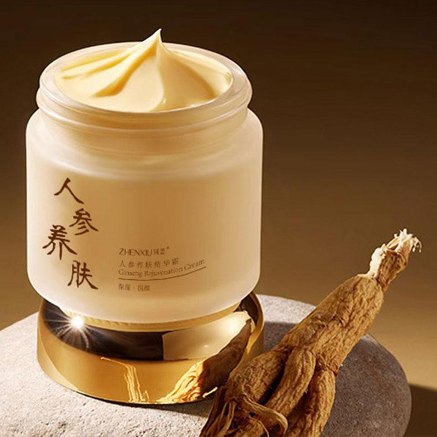 Ginger Tea - Chinesische Ginseng-Gesichtscreme Anti-Falten Feuchtigkeitsspendend Glättend Ginseng-Serum