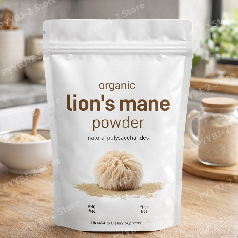 Chamomile Tea - Bio-Löwenmähnenpilzpulver Unterstützt Gehirnfokus, Energie und Immungesundheit