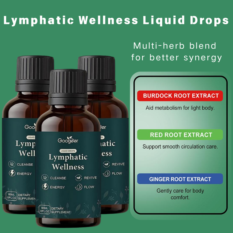 Herbal Supplement - 60ml Lymphflüssigkeit Natürliche Kräuter-Wellness-Nahrungsergänzungsmittel zur Förderung