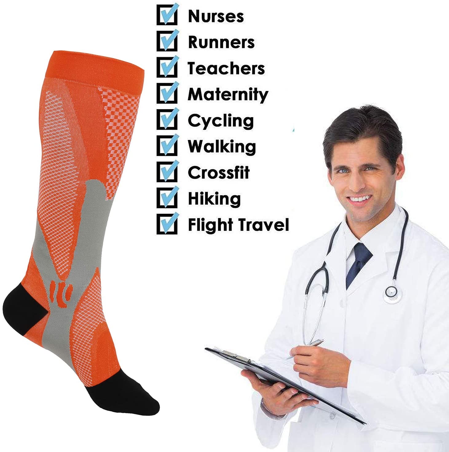 Kompression Socken Lauf Sport  – Echinacea Bewertung und Preis