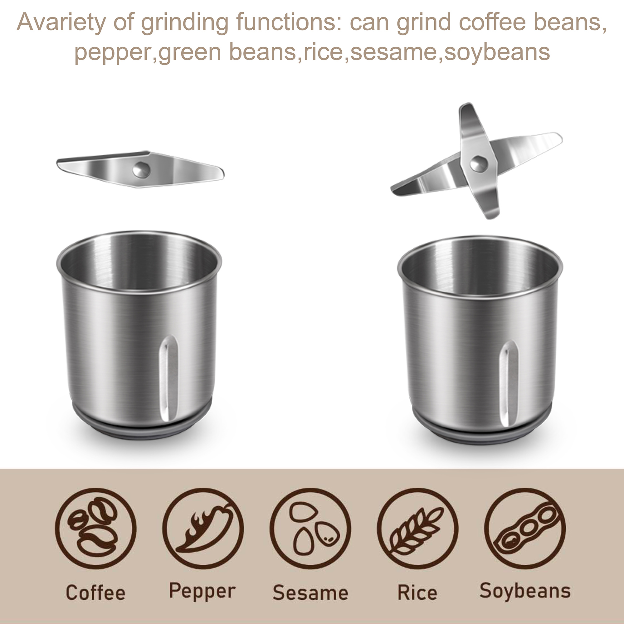 Abnehmbare elektrische Kaffeem – Dried Herbs Bewertung und Preis