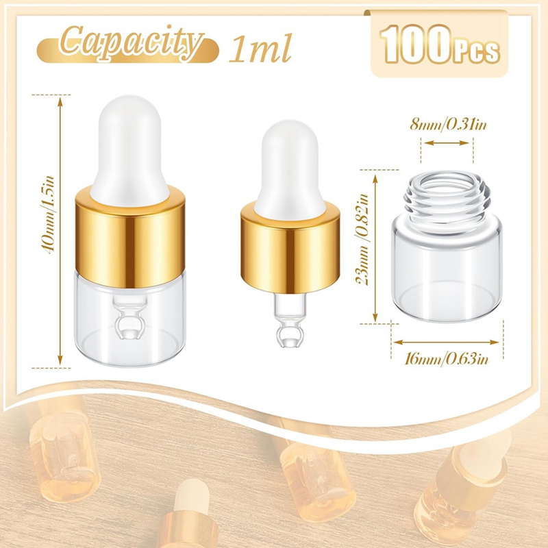 100 Stück Mini-Glasfläschchen  – Essential Oils Bewertung und Preis